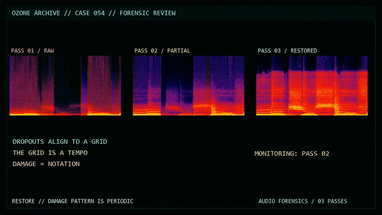 Forensic audio spectrum analysis